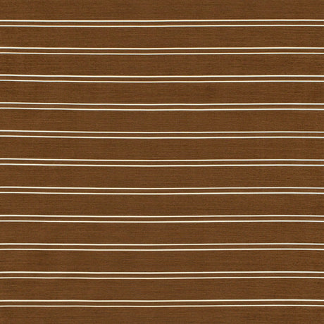 LEE JOFA 2024105.6.0 HORIZON STRIPE BROWN Fabric - Eade's Wallpaper