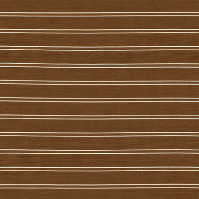 LEE JOFA 2024105.6.0 HORIZON STRIPE BROWN Fabric - Eade's Wallpaper