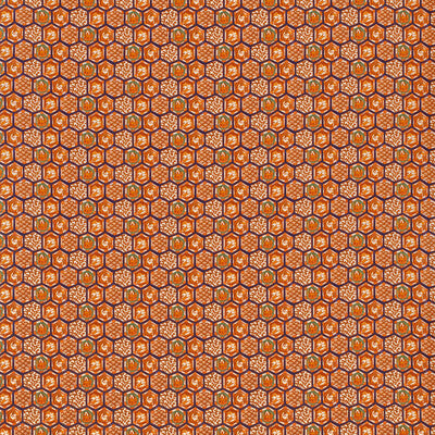 LEE JOFA 2024107.12.0 IMARI II ORANGE Fabric - Eade's Wallpaper