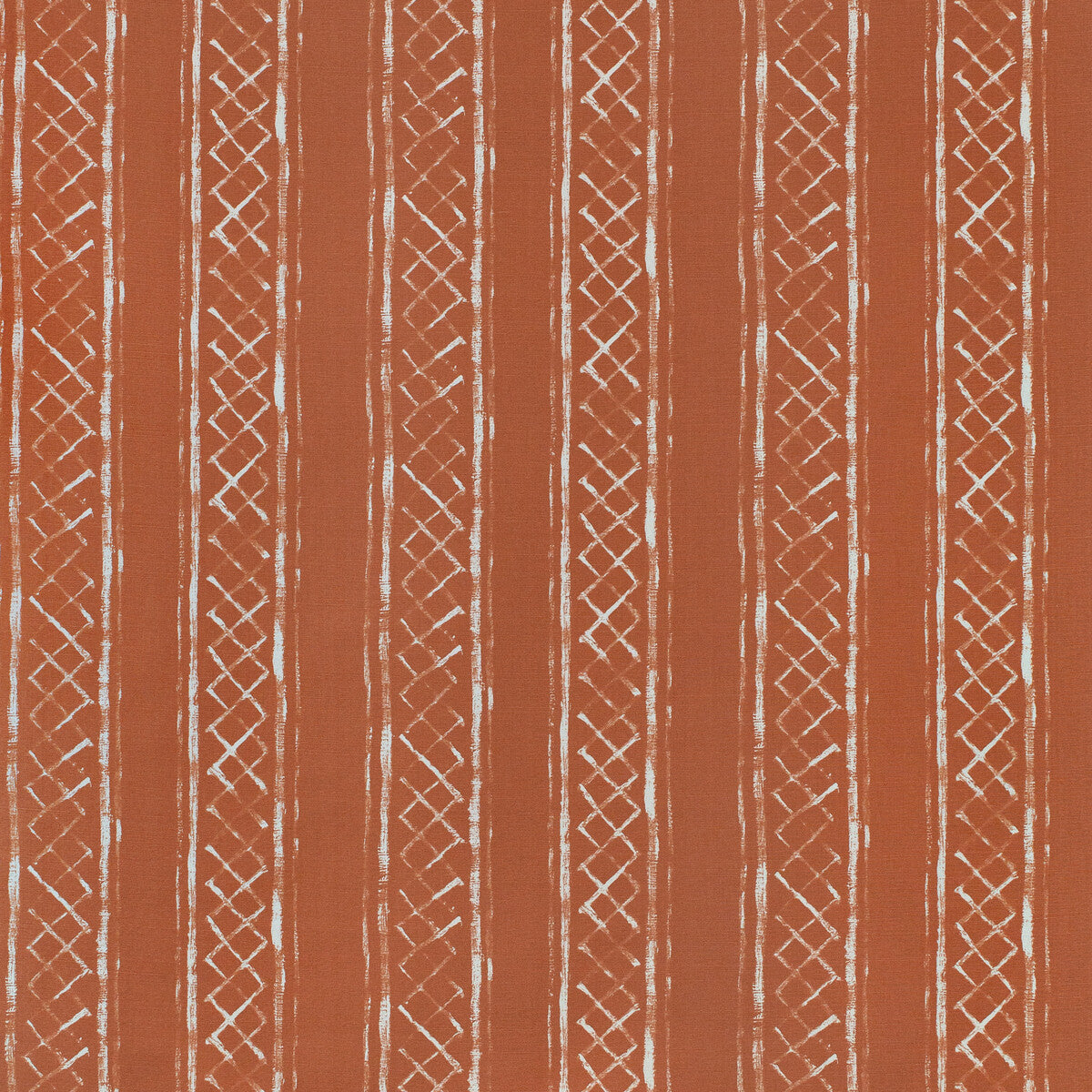 LEE JOFA 2025103.24.0 MILOS BLOTCHED STR TERRACOTTA Fabric - Eade's Wallpaper