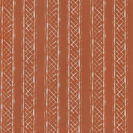 LEE JOFA 2025103.24.0 MILOS BLOTCHED STR TERRACOTTA Fabric - Eade's Wallpaper