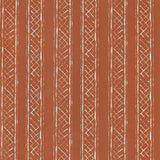 LEE JOFA 2025103.24.0 MILOS BLOTCHED STR TERRACOTTA Fabric - Eade's Wallpaper