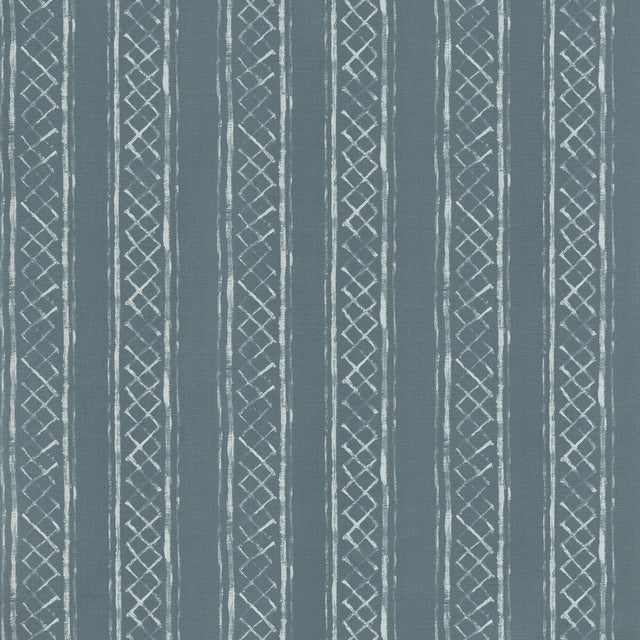 LEE JOFA 2025103.5.0 MILOS BLOTCHED STR BLUE Fabric - Eade's Wallpaper