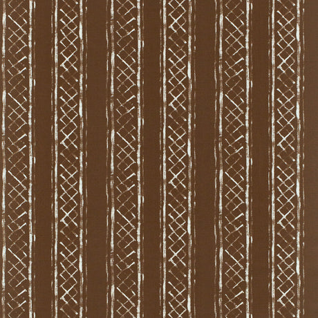 LEE JOFA 2025103.6.0 MILOS BLOTCHED STR BROWN Fabric - Eade's Wallpaper