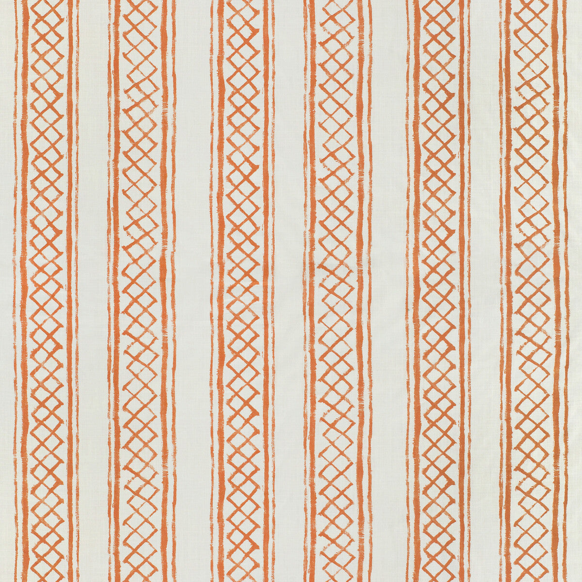 LEE JOFA 2025104.24.0 MILOS STRIPE TERRACOTTA Fabric - Eade's Wallpaper