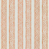 LEE JOFA 2025104.24.0 MILOS STRIPE TERRACOTTA Fabric - Eade's Wallpaper