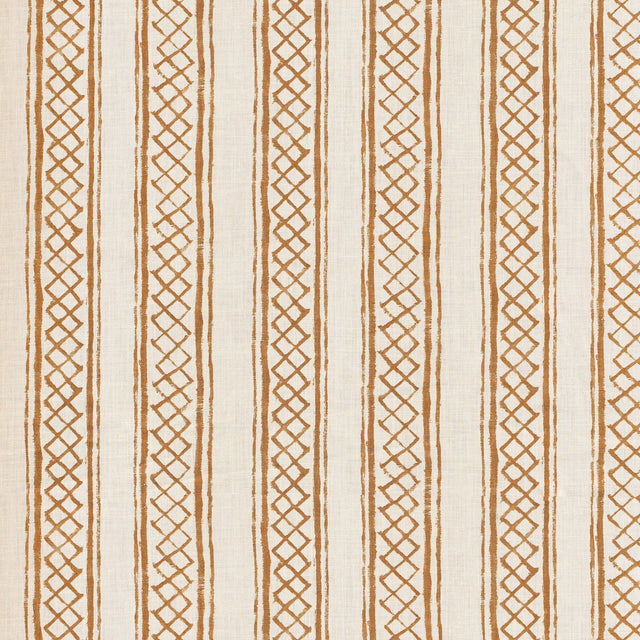 LEE JOFA 2025104.4.0 MILOS STRIPE OCHRE Fabric - Eade's Wallpaper