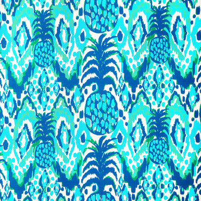 LEE JOFA 2025115.535.0 TROPI CALL ME NAVY/SEA Fabric - LILLY PULITZER III