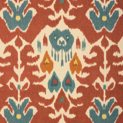 LEE JOFA MARCO POLO II 2025128.913.0 in BRICK/TEAL Fabric - 