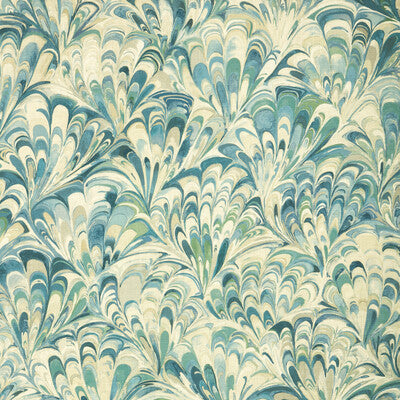 LEE JOFA ELLIS PRINT 2025129.355.0 in OCEAN Fabric - WHITLEY