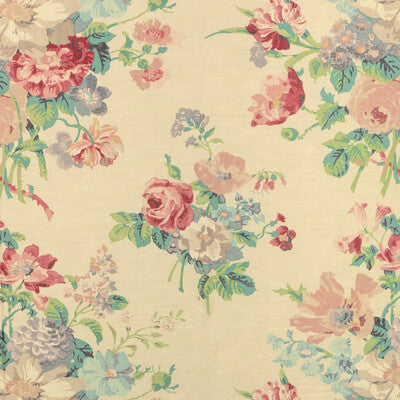 LEE JOFA HATHAWAY PRINT 2025131.73.0 in BERRY Fabric - WHITL