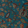 LEE JOFA WESTFIELD EMB 2025140.354.0 in TEAL/OCHRE Fabric - 