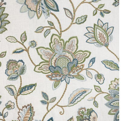 LEE JOFA MAYFAIR EMB 2025142.530.0 in OCEAN Fabric - MAYFAIR