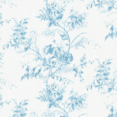 LEE JOFA TEA ROSE TOILE 2026103.1115.0 in BLUE Fabric - HINT