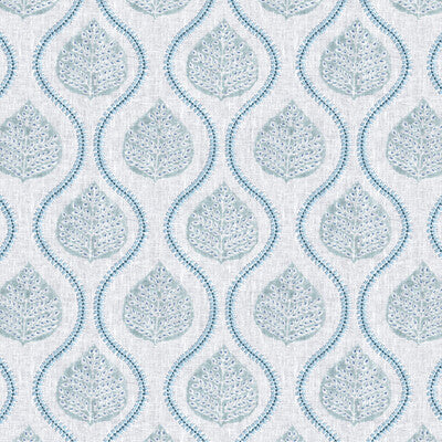 LEE JOFA ELSIE PRINT 2026107.1313.0 in TEAL Fabric - HINTON 