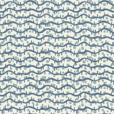 LEE JOFA SEEDLING PRINT 2026134.513.0 in OCEAN Wallpaper - G