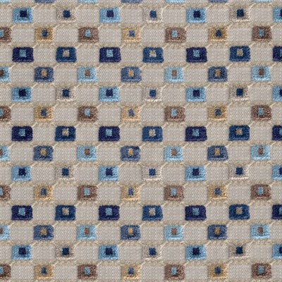 LEE JOFA LISBON VELVET 2026139.516.0 in BLUE MULTI Fabric - 