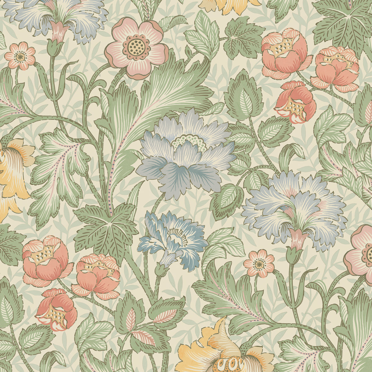 Schumacher Jane Mural Leaf Wallpaper
