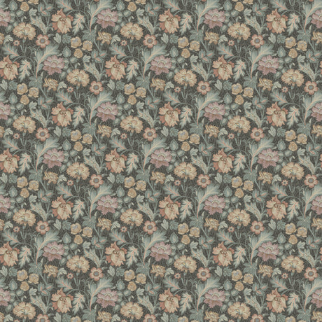Schumacher Jane Mural Slate Wallpaper