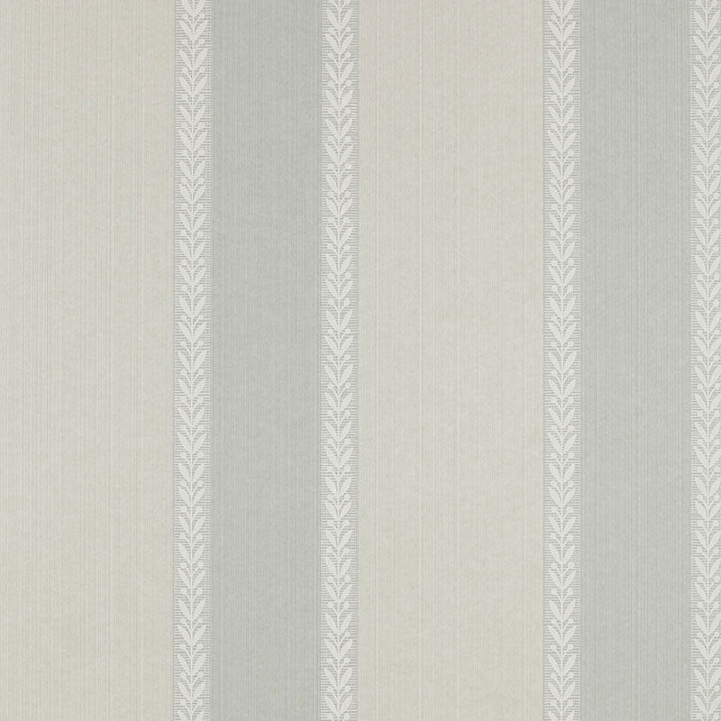 Schumacher Bayberry Stripe Water Blue Wallpaper