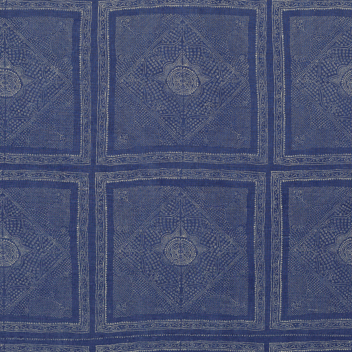 Schumacher 204N15 CHUNARI in BLUE WILLOW Fabric - RAOUL TEXT