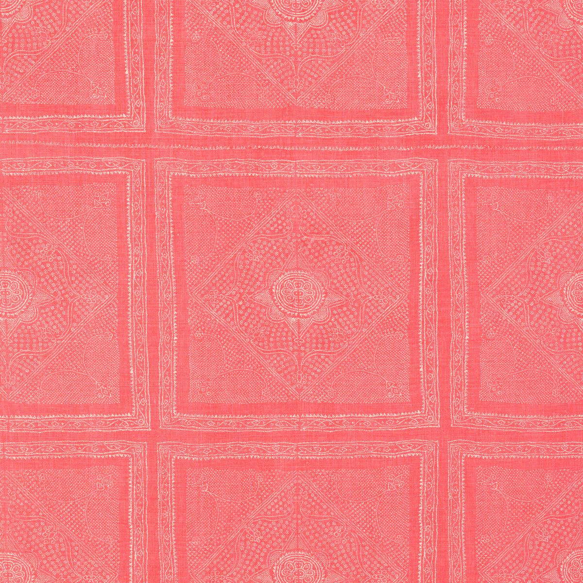 Schumacher 204N44 CHUNARI in MELON Fabric - RAOUL TEXTILES