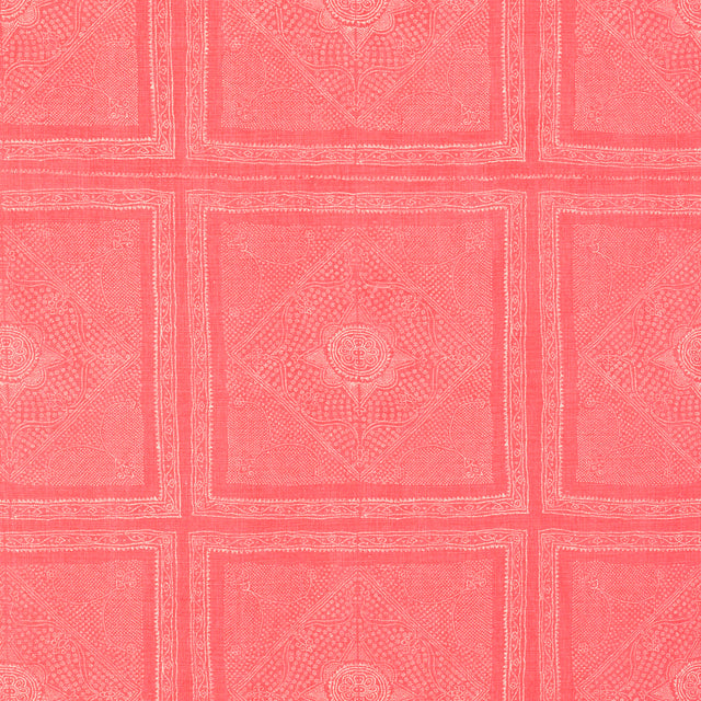 Schumacher 204N44 CHUNARI in MELON Fabric - RAOUL TEXTILES