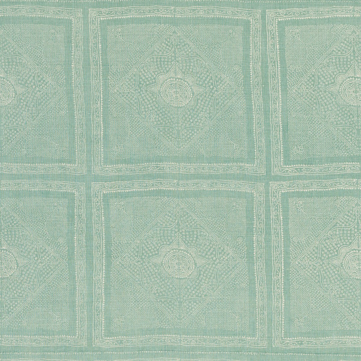 Schumacher 204N64 CHUNARI in SAGE BLUE Fabric - RAOUL TEXTIL