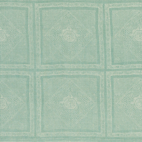 Schumacher 204N64 CHUNARI in SAGE BLUE Fabric - RAOUL TEXTIL