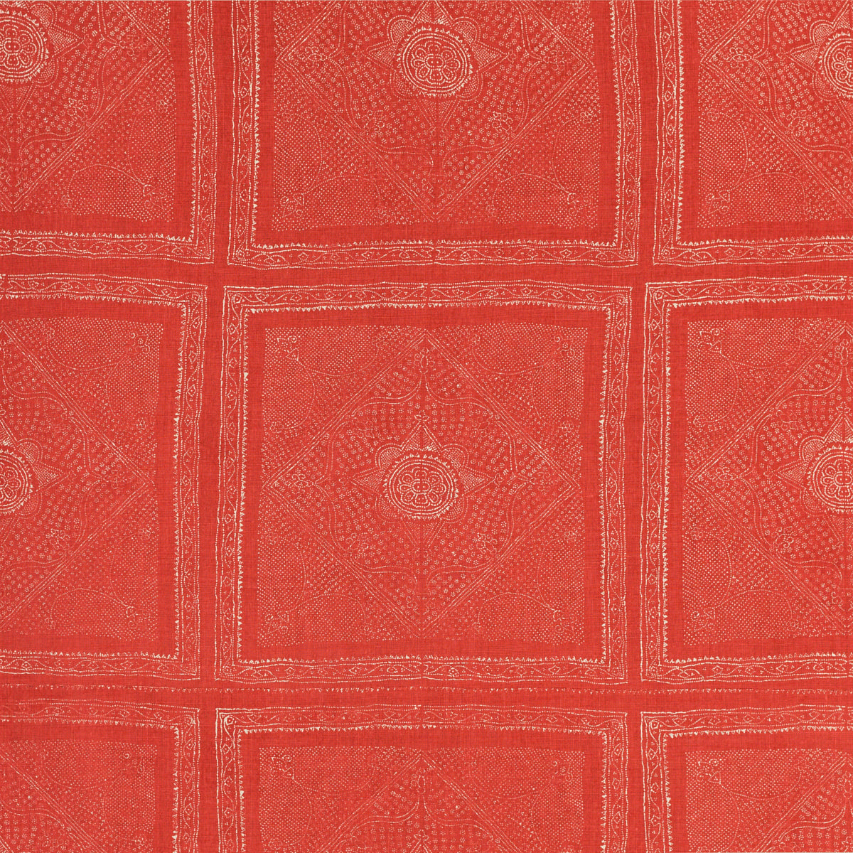 Schumacher 204N79 CHUNARI in PERSIMMON Fabric - RAOUL TEXTIL
