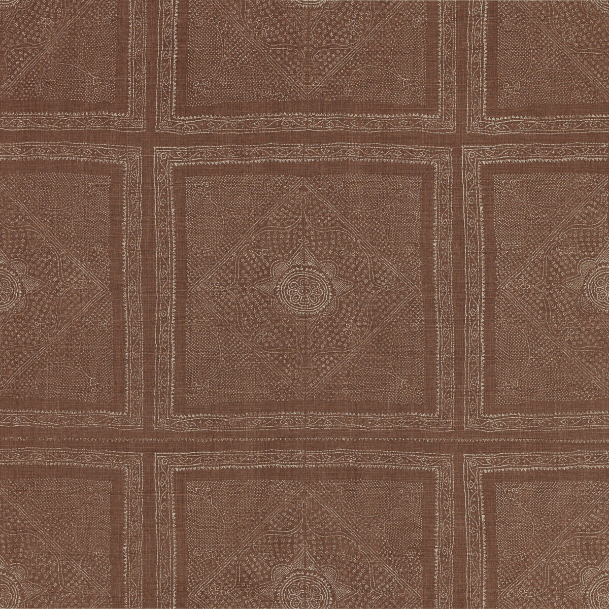 Schumacher 204U37 CHUNARI in AUBURN Fabric - RAOUL TEXTILES