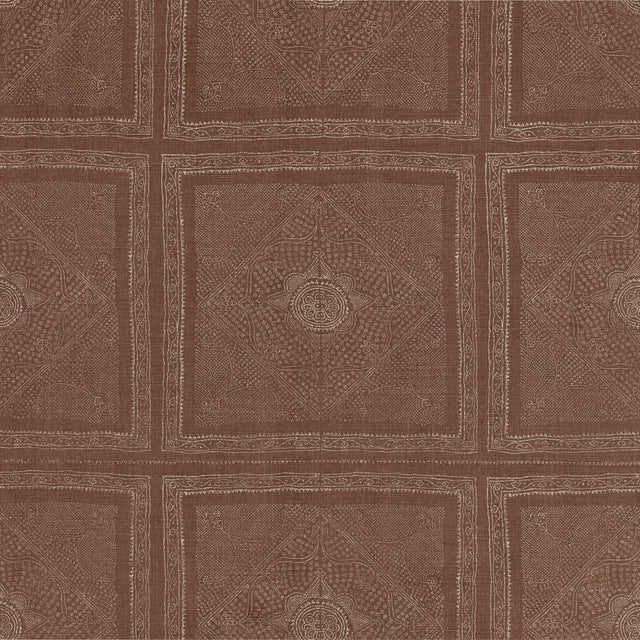 Schumacher 204U37 CHUNARI in AUBURN Fabric - RAOUL TEXTILES