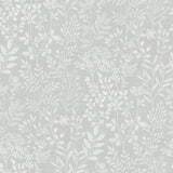 Galerie Karuna Branched Leaves All-over Grey Wallpaper KR205