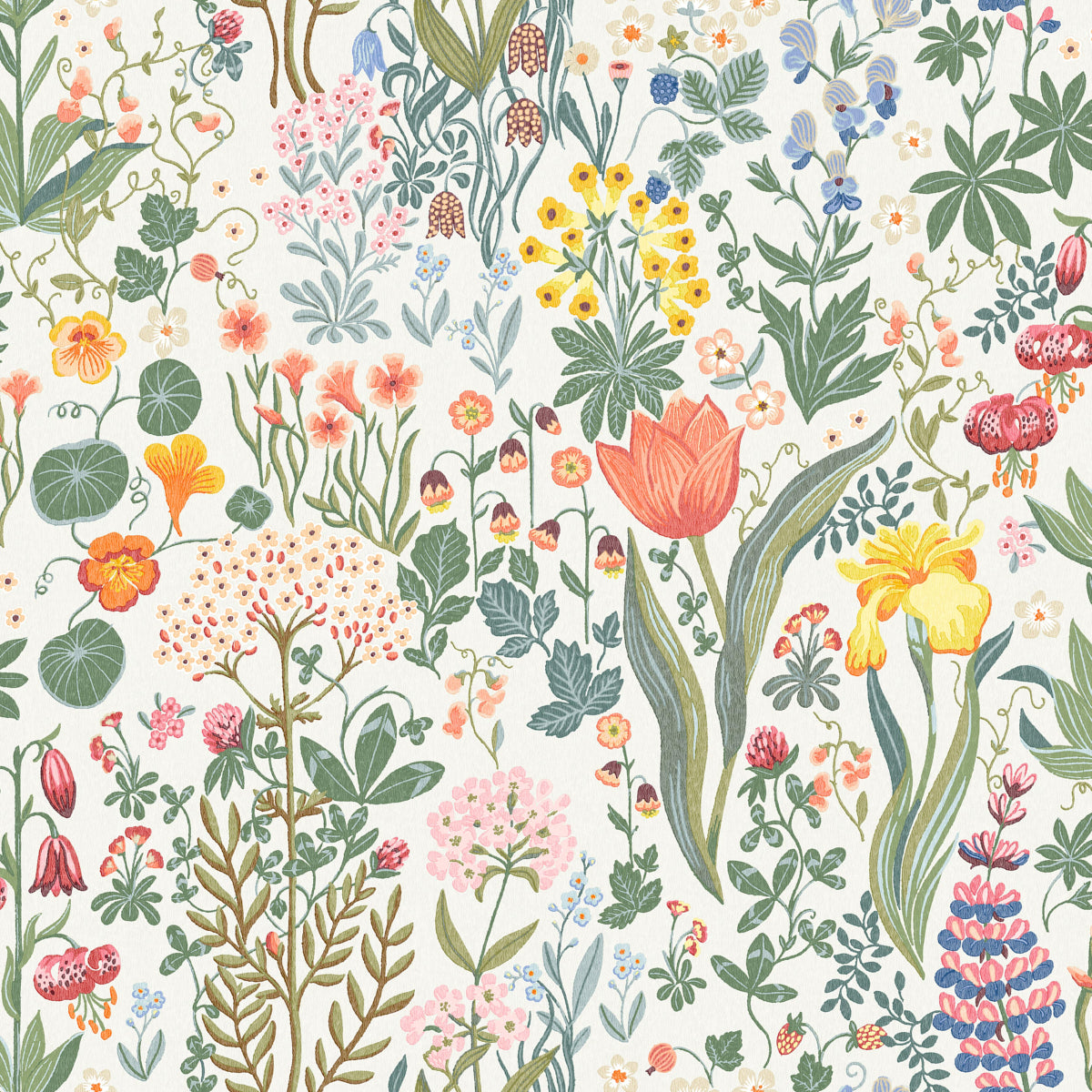 Schumacher 2053 BLOMSTERHAV in MULTI Wallpaper - BORÃ…STAPET