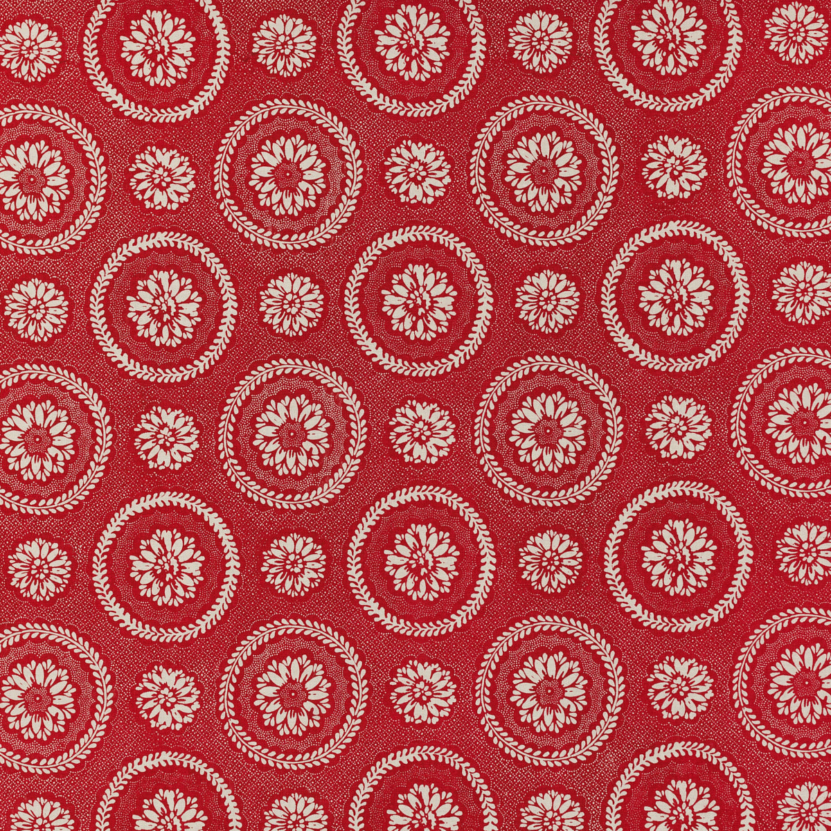 Schumacher 205N40 LIMOGES in CARMINE Fabric - RAOUL TEXTILES
