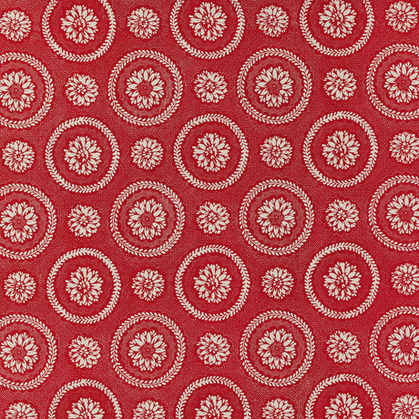 Schumacher 205N40 LIMOGES in CARMINE Fabric - RAOUL TEXTILES