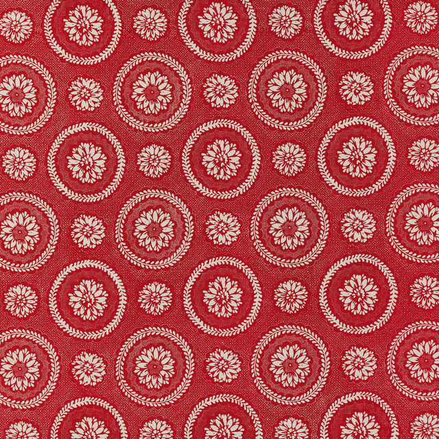 Schumacher 205N40 LIMOGES in CARMINE Fabric - RAOUL TEXTILES