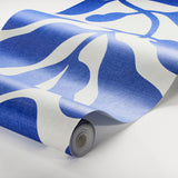 Schumacher My Secret Garden Grand Mural Cobalt Wallpaper - Eade's Wallpaper