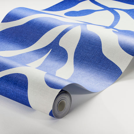 Schumacher My Secret Garden Grand Mural Cobalt Wallpaper - Eade's Wallpaper
