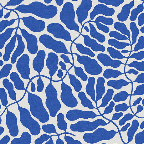 Schumacher My Secret Garden Grand Mural Cobalt Wallpaper - Eade's Wallpaper