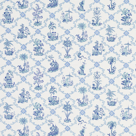Schumacher 207B39 CHINOIS BY RAOUL in DELFT Fabric - RAOUL T