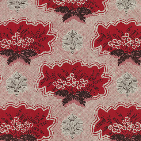 Schumacher 217N40 JARABINA in CARMINE Fabric - RAOUL TEXTILE