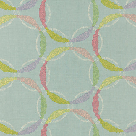 Schumacher 219N67 OPHELIA in ROBIN'S EGG Fabric - RAOUL TEXT