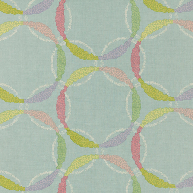 Schumacher 219N67 OPHELIA in ROBIN'S EGG Fabric - RAOUL TEXT