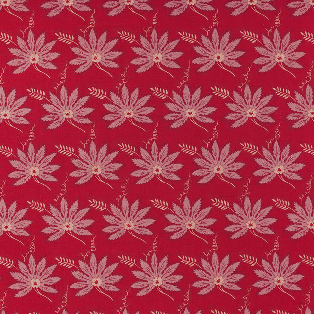 Schumacher 221N40 PHILIP in CARMINE Fabric - RAOUL TEXTILES