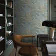 Schumacher 2262 VELVET LEAVES in IVORY AND SAGE Wallpaper - 