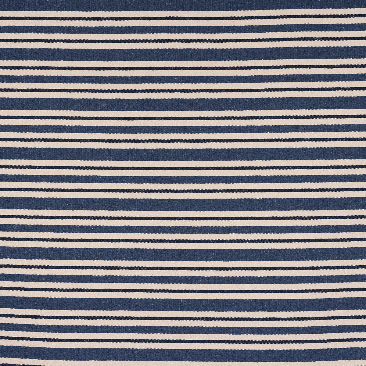 Schumacher 241P59 PARKER STRIPE in INDIGO Fabric - RAOUL TEX
