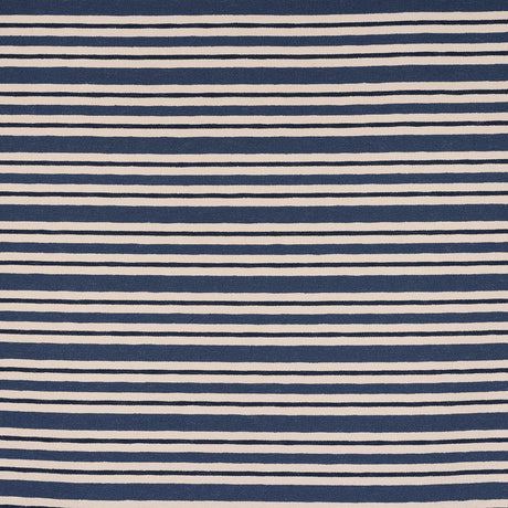 Schumacher 241P59 PARKER STRIPE in INDIGO Fabric - RAOUL TEX