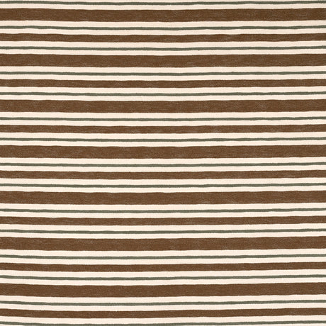 Schumacher 241P62 PARKER STRIPE in TOBACCO Fabric - RAOUL TE