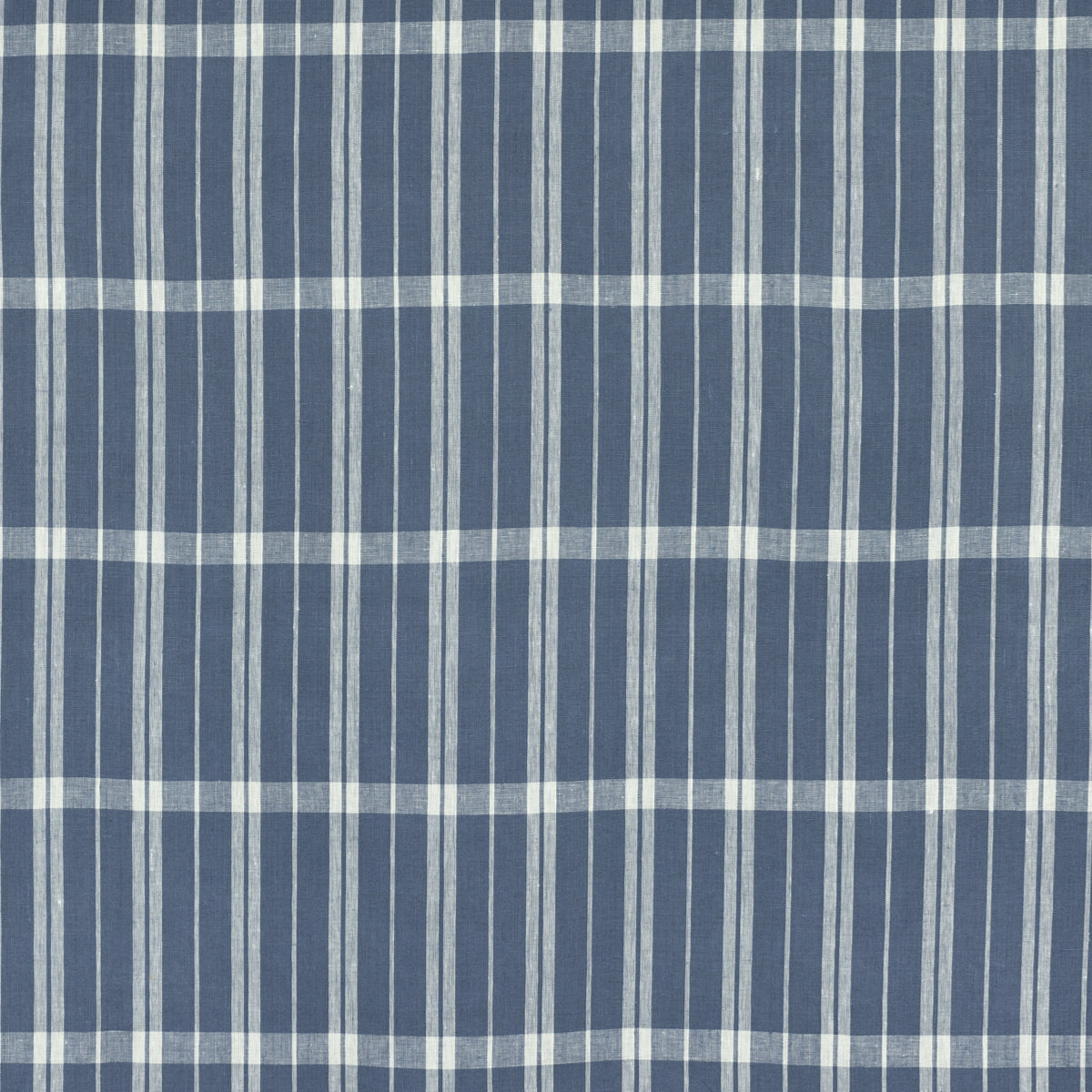 Schumacher 242P39 LINEN CHECK in DELFT Fabric - RAOUL TEXTIL